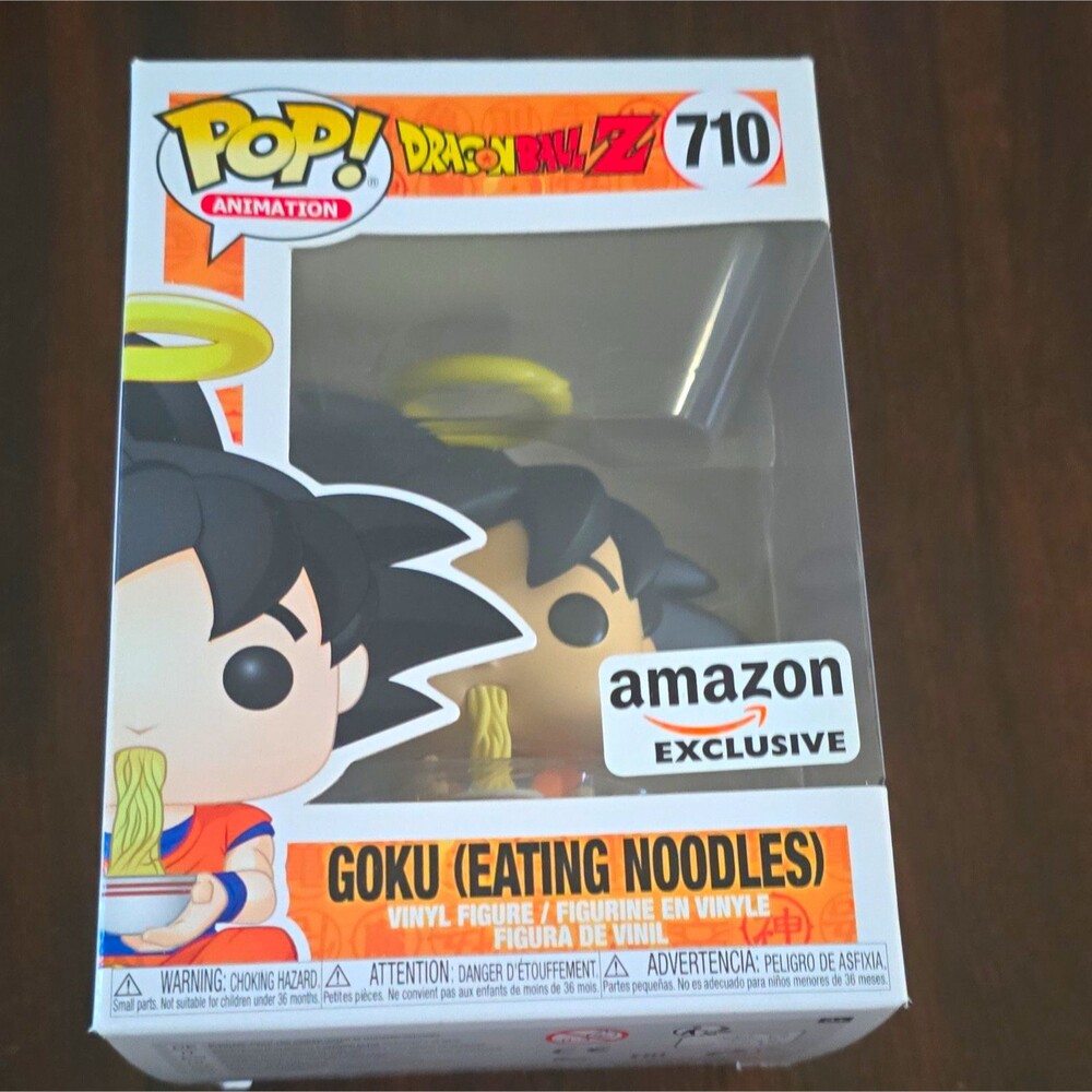 Funko Pop! Animation Dragon Ball Z Goku (Eating Noodles) #710 Amazon Exclusive